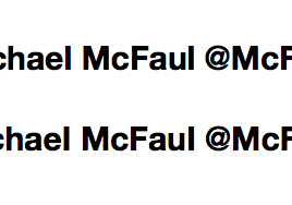Michael McFaul Michael McFaul